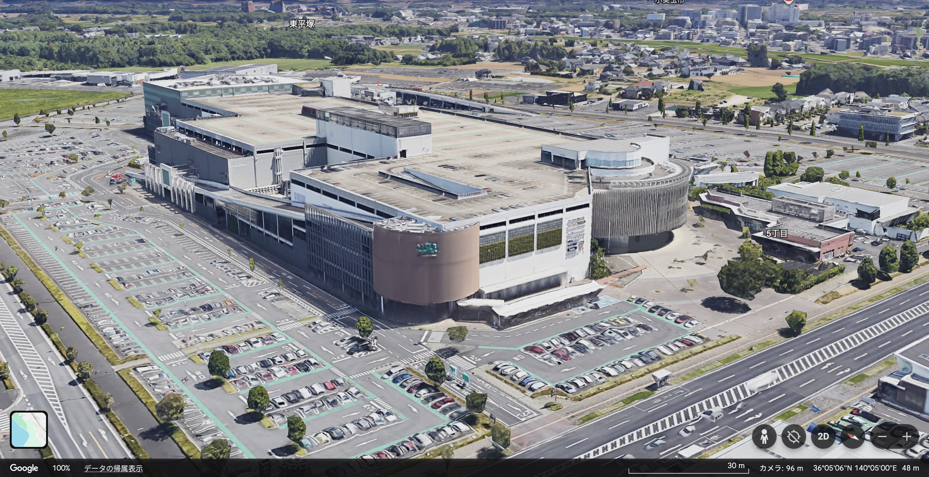 イーアスつくば 現実の写真